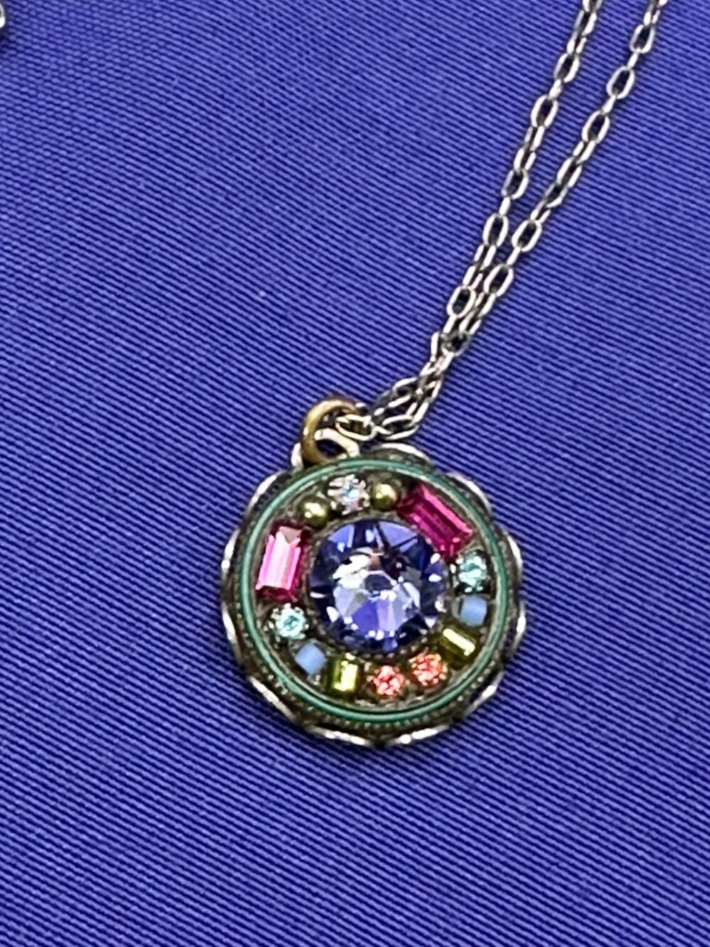 Firefly Swarovski Crystal Multiple Stone Pendant Necklace - Picture 11 of 15